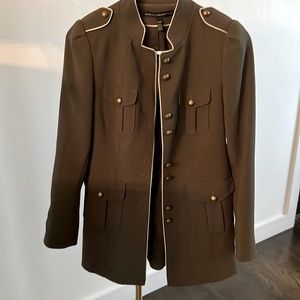 Petite Khaki Jacket Military White House Black Market